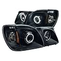 ZSYXGTAL Headlight Clear Lens Black Housing for Lexus LX470 1998-2007