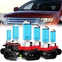 Headlight Bulbs Compatible With Ford Edge 2007-2010, 9005 + H11 High Low Beam + H11 Fog Lights Halogen Light Bulb, Super Bright 6000K White, Plug and Play, Pack of 6