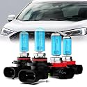 Headlight Bulbs Compatible With Ford Edge 2015-2018, 9005 + H11 High Low Beam + 9145 Fog Lights Halogen Light Bulb, Super Bright 6000K White, Plug and Play, Pack of 6
