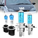 Headlight Bulbs Compatible With Ford Focus 2000-2004, 9003 High Low Beam + 880 Fog Lights Halogen Light Bulb Combo, Super Bright 6000K White, Plug and Play, Pack of 4