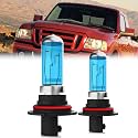 Headlight Bulbs Compatible With Ford Ranger 1993-1997, 9007 High Low Beam Halogen Light Bulb Combo, Super Bright 6000K White, Plug and Play, Pack of 2
