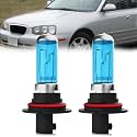Headlight Bulbs Compatible With Hyundai Elantra 1997-1998, 9007 High Low Beam Headlights Halogen Light Bulb, Super Bright 6000K White, Plug and Play, Pack of 2