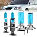 Headlight Bulbs Compatible With Hyundai Elantra 2001-2003, H1 High Beam + H7 Low Beam Halogen Light Bulb Combo, Super Bright 6000K White, Plug and Play, Pack of 4
