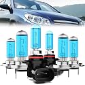 Headlight Bulbs Compatible With Hyundai Elantra 2018, H7 High Beam + 9005 Low Beam + H7 Fog Lights Halogen Light Bulb Combo, Super Bright 6000K White, Plug and Play, Pack of 6