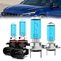 Headlight Bulbs Compatible With Hyundai Elantra GT 2019-2020, 9005 High Beam + H7 Low Beam Halogen Light Bulb Combo, Super Bright 6000K White, Plug and Play, Pack of 4