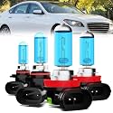 Headlight Bulbs Compatible With Hyundai Genesis 2015, 9005 High Beam + H11 Low Beam Halogen Light Bulb Combo, Super Bright 6000K White, Plug and Play, Pack of 4