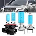 Headlight Bulbs Compatible With Hyundai Tucson 2019-2021, 9005 High Beam + H7 Low Beam Halogen Light Bulb Combo, Super Bright 6000K White, Plug and Play, Pack of 4
