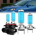 Headlight Bulbs Compatible With Mazda 3 2004-2006, 9005 High Beam + H7 Low Beam Halogen Light Bulb Combo, Super Bright 6000K White, Plug and Play, Pack of 4