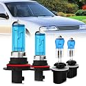 Headlight Bulbs Compatible With Nissan Altima 1998-2001, 9007 High Low Beam Halogen+ 880 Fog Lights Light Bulb, Super Bright 6000K White, Plug and Play, Pack of 4