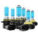 Headlight Bulbs Compatible With Toyota Matrix 2009-2014, 9005 High Beam + 9006 Low Beam + H11 Fog Lights Halogen Light Bulb Combo,Plug and Play, Pack of 6