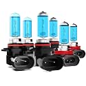 Headlight Bulbs Compatible With Toyota Matrix 2009-2014, 9005 High Beam + 9006 Low Beam + H11 Fog Lights Halogen Light Bulb Combo,6000K White Light,Pack of 6