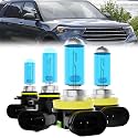 Headlight Bulbs Fit For Ford Explorer 2021, 9005 High Beam + H11 Low Beam Halogen Bulb, 6000K White Light, Plug and Play, Pack of 4