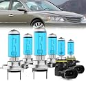 Headlight Bulbs Fit For Hyundai Azera 2006, H7 High Beam + H7 Low Beam + 9006 Fog Lights Halogen Bulb, 6000K White Light, Plug and Play, Pack of 6