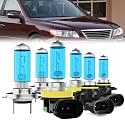 Headlight Bulbs Fit For Hyundai Azera 2007-2010, H7 High Beam + H11 Low Beam + 9006 Fog Lights Halogen Bulb, 6000K White Light, Plug and Play, Pack of 6