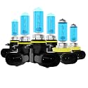 Headlight Bulbs Fit For Nissan Maxima 2008, 9005 9005 H11 High Low Beam Fog Lights 300% Ultra Brighter Halogen Headlight Bulb Combo, 6500k White Light, Pack of 6