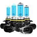 Headlight Bulbs Fit For Toyota 4Runner 2003-2005, 9005 9006 High Low Beam Combo, Super Bright 5500K White Light High Performance Halogen Light Bulbs, 4PCS