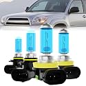 Headlight Bulbs Fit For Toyota 4RUNNER 2006-2021, 9005/H10/HB3 High Low Beam + H11/H8/H9 Low Beam Halogen Bulb, 6000K White Light, Plug and Play, Pack of 4