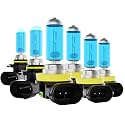 Headlight Bulbs Fit For Toyota 4Runner 2010-2013, 9005 H11 High Low Beam H11 Fog Lights Combo, Super Bright 5500K White Light High Performance Halogen Light Bulbs, 6PCS