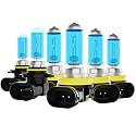 Headlight Bulbs Fit For Toyota Highlander 2014-2019, 9005 H11 High Low Beam H11 Fog Lights Combo, Super Bright 5500K White Light High Performance Halogen Light Bulbs, 6PCS