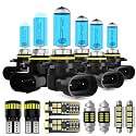 Headlight Bulbs Interior Light Kit Fit For Toyota 4Runner 2003-2005, High Low Beam Fog Light Bulb + Interior Bulbs Package + License Plate Lights, Pack of 19