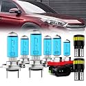 Headlight Bulbs License Plate Lights Fit For Hyundai Tucson 2016-2018, H7 High Beam + H7 Low Beam + H11 Fog Lights Halogen Light Bulb + License Plate Lights, Pack of 8