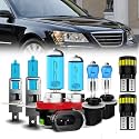 Headlight Bulbs License Plate Lights Fit For Hyundai Sonata 2010, H1 High Beam + H11 Low Beam + 880 Fog Lights Halogen Light Bulb + License Plate Lights, Pack of 8