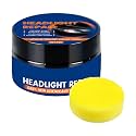Headlight Cleaner and Restorer Set - Long-Lasting UV-Resistant Headlamp Restoration Kit - Versatile Scratch Remover for Automobile Sedan Vehicles Pickup Truck