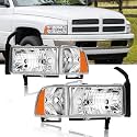 Headlights Compatible with 1994-2001 Dodge Ram 1500