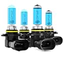 Headlights Compatible with 2003-2014 Toyota Matrix Halogen Headlight Bulbs,9005/HB3/H10 High Beam &amp; 9006/HB4 Low Beam Headlight Bulbs For Matrix,Plug and Play, Pack of 4