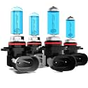 Headlights Compatible with 2003-2014 Toyota Matrix Halogen Headlight Bulbs,9005/HB3/H10 High Beam &amp; 9006/HB4 Low Beam Headlight Bulbs For Matrix,6000K White Light,Pack of 4