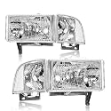 Headlights Fits 1994-2001 Dodge Ram 1500