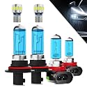 Headlights+ License Plate Lights Fit For Nissan Frontier 2005-2019 Light Bulbs,9007/HB5 High/Low Beams+ h11 Fog Lights+ License Plate Lights Combo,Plug And Play,Pack of 6