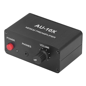headphone amplifier ne5532 20db stereo sound signal phono preamplifier with 35mm headphone rca input output for home stereo systems console speaker karaoke recording parties