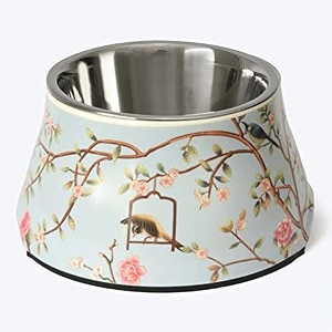 heads up for tails applique melamine springtime dog bowl s
