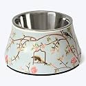 Heads Up For Tails Applique Melamine Springtime Dog Bowl (L)