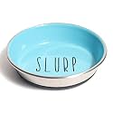 HUFT Slurp Kitten Bowl – Blue, Small | Feeding Bowl for Kittens &amp; Puppies | Durable &amp; Lightweight | Easy to Clean | Ideal for Food &amp; Water for Kittens Daily Use