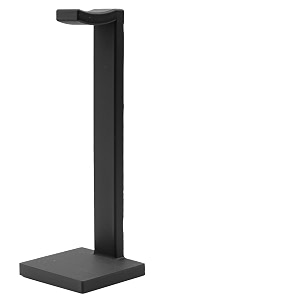 headset stand for office headsets  black  universal headphone holder with stable base  headphone stand for office headsets  l-shaped
