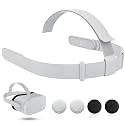 Head Strap for Oculus Quest 2 Headset, Original Replacement Head Strap Compatible with Meta Quest 2 Headstrap with 4 Pcs Controller Thumb Grip Caps