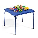 HealSmart Folding Table for Kids, Toddler Table with Padded Top - Foldable, Portable, and Durable Design, Ideal for Playtime, Crafts, and Activities, Compact and Easy Storage Solution, Blue