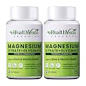 Health Veda Organics Magnesium Citrate + Glycinate 1648mg for Healthy Muscle Functioning, Improves Bone Density, Maintain Sugar Level, Assists in Heart & Nerve Health | 240 Veg Tablets for Men & Women