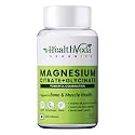 Health Veda Organics Magnesium Citrate + Glycinate 1648mg for Healthy Muscle Functioning, Improves Bone Density, Maintain Sugar Level, Assists in Heart & Nerve Health | 120 Veg Tablets for Men & Women