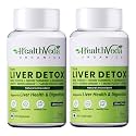 Health Veda Organics Liver Detox with Milk Thistle, Green Turmeric, Ginger Powder | Support Healthy Liver, Helps in Cleansing Liver, Natural Fatty Liver Support for Men & Women (120 Veg Capsules)