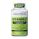 Health Veda Organics Vitamin E for with Argan & Aloe Vera | Antioxidant Support, Naturally Nourished Skin and Hair For Men & Women (60 Veg Capsules)