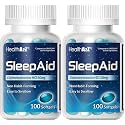 HealthA2Z Sleep Aid, Diphenhydramine Softgels, 50mg, Supports Deeper, Restful Sleeping, Non Habit-Forming (100 Counts) (Pack of 2)