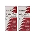 HealthAid Acidophilus Plus 4 Billion CFU - Pack of 2 (120 Veg Capsules) | Probiotic Gut Health Supplement | Digestive &amp; Immune Support
