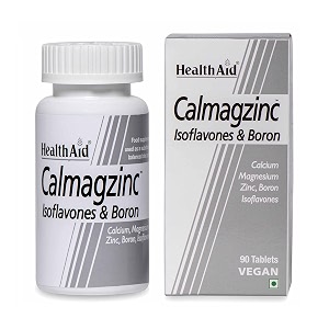 healthaid calmagzinc  calcium magnesium amp zinc supplement  90 tablets  supports bone dental amp muscle health  for kids men women amp athletespack of 2