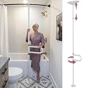 HEALTHCRAFT uPole with Pivot Bar 7-10 ft Transfer Pole (No-Drill Grab Bar)
