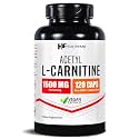 Healthfare Acetyl L-Carnitine 1500mg (ALCAR) | 120 High Potency Vegetarian Capsules | Brain, Focus & Memory Support Supplement | Non-GMO, Gluten-Free, Made in USA