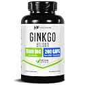 Healthfare Ginkgo Biloba Extract | 200 Vegan Capsules | Extra Strength Standardized Herbal Supplement | Supports Brain Function, Memory & Focus | Non-GMO, Gluten-Free | Made in USA