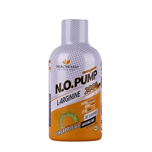 healthfarm nitric oxide liquid supplement with l arginine amp l citrulline for muscle growth pumps vascularity amp energy -30 servings450ml mix berries